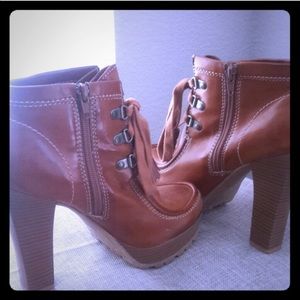 MIA brown ankle boots - #016